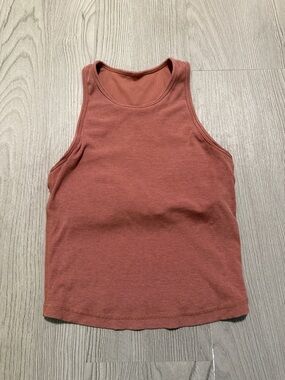 Vuori Ribbed Tank Top in Clay
